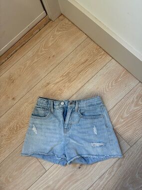 Old Navy Light Blue Distressed Denim Kids Shorts